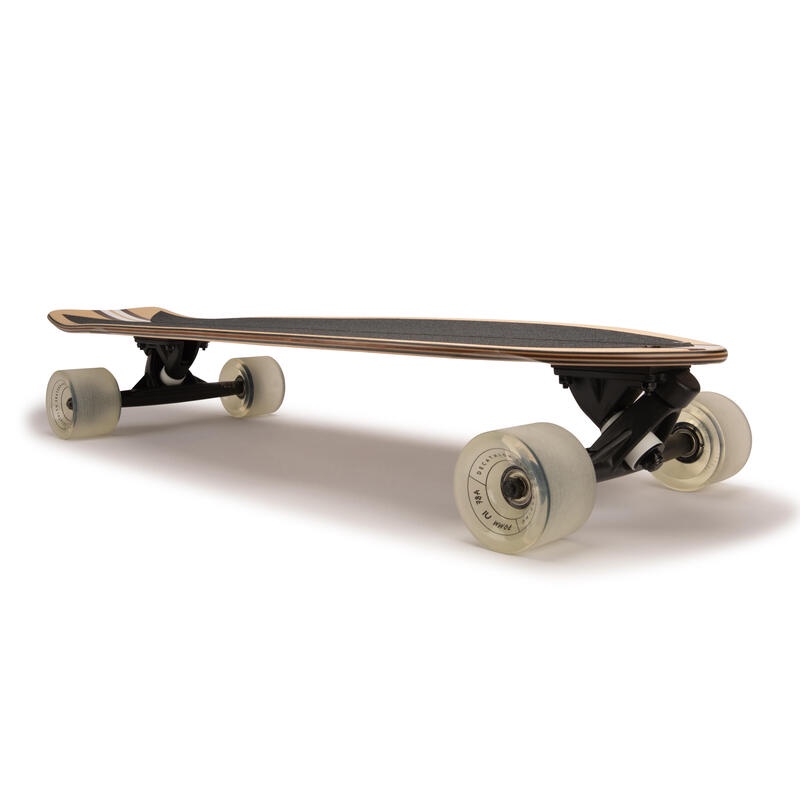 SKATEBOARD LONGBOARD OXELO PRODUK IMPORT SAKTEBOARD LONGBOARD FISH 500 180mm MYSTIC WOOD ORIGINAL OXELO