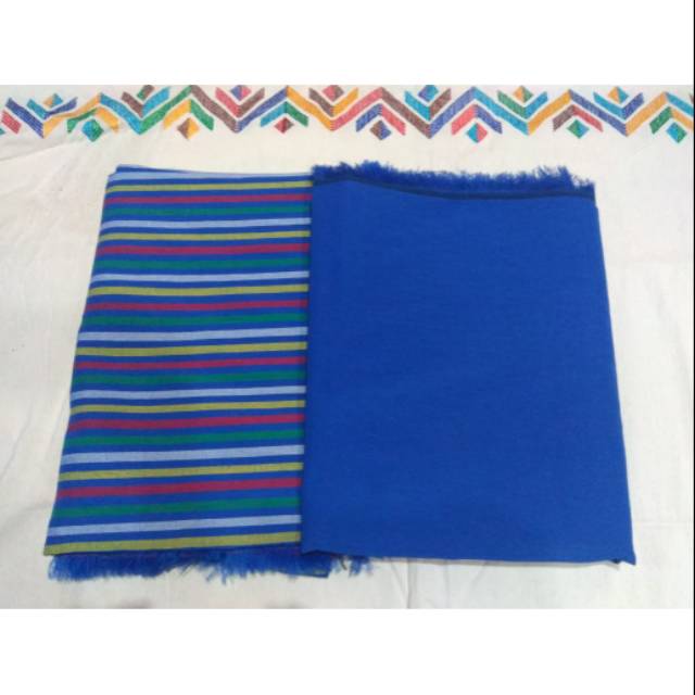 Kain tenun lurik polos jepara