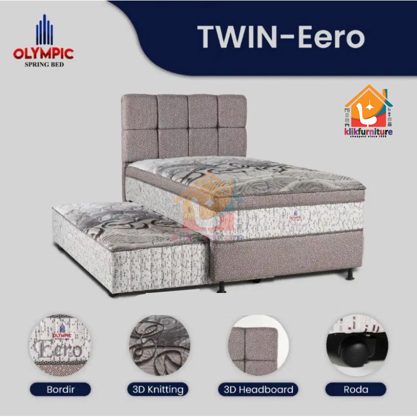 Springbed Twin 2in1 Ranjang Anak 2 Tingkat EERO Olympic