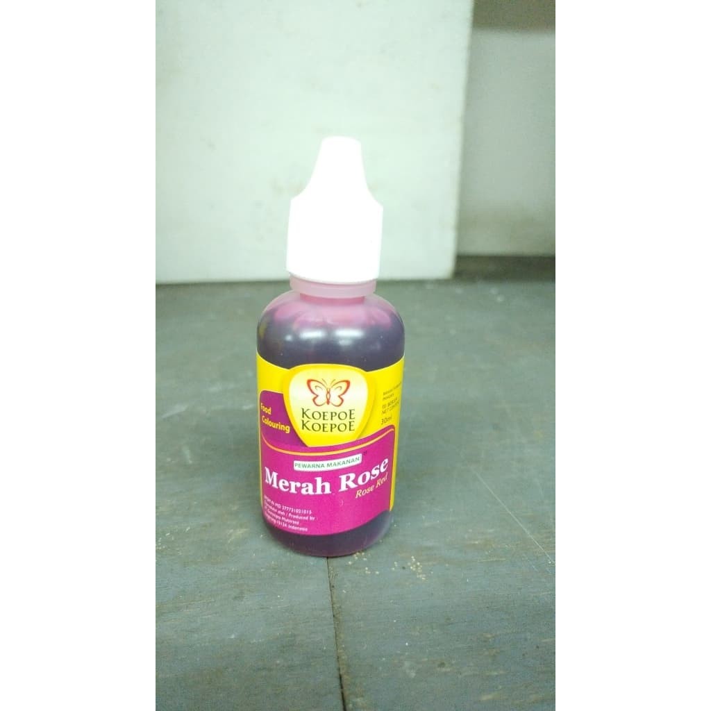 

Kupu-Kupu koepoekoepoe warna merah rose 30ml