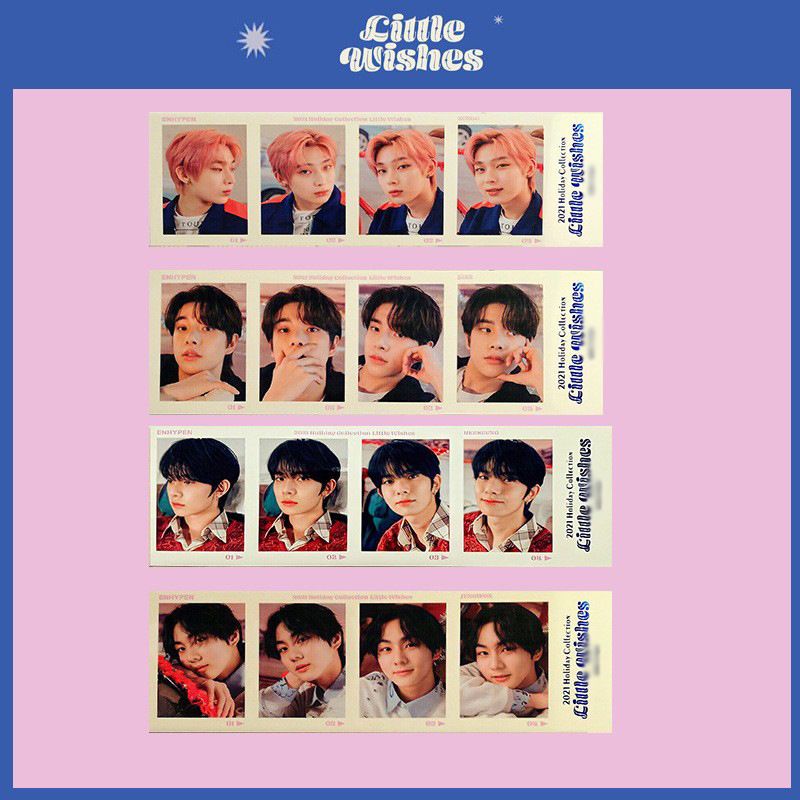 [BS] BISA COD 7pcs Photo Card Strip ENHYPEN LITTLE WISHES 2021 Kartu Foto Lomo Card - KP9109