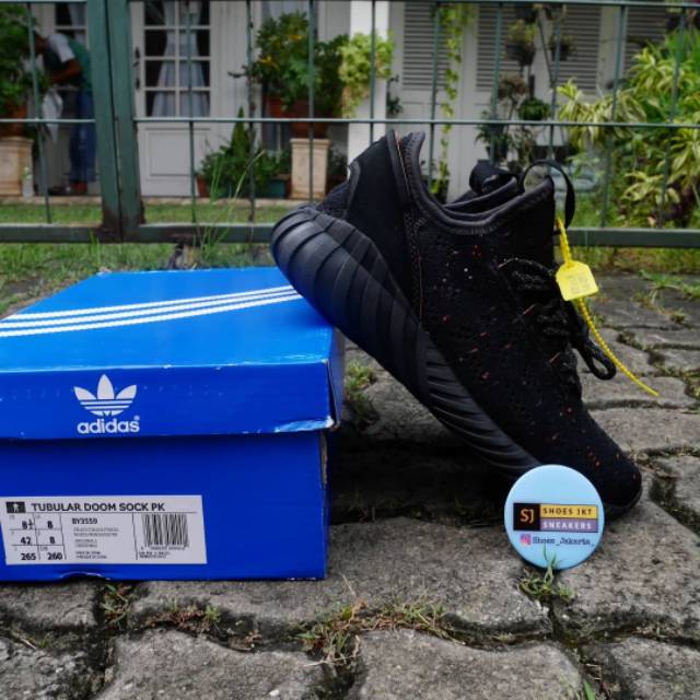 ADIDAS TUBULAR DOOM SOCK PRIMEKNIT CORE BLACK