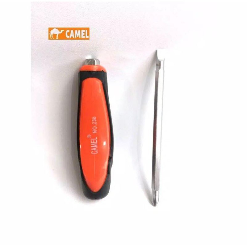 Camel Obeng 2 Way bolak balik 3 fungsi 3 in 1 screwdriver 3posisi 4inch