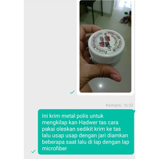 Salep Metal Polish pengkilap Hawai tas