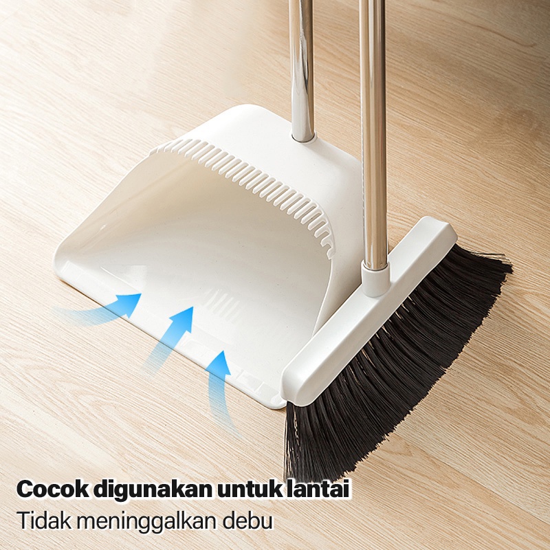 Set Sapu Broom Set Dustpan Sapu Lipat Kombinasi Pengki Sap Set Sapu Pengki