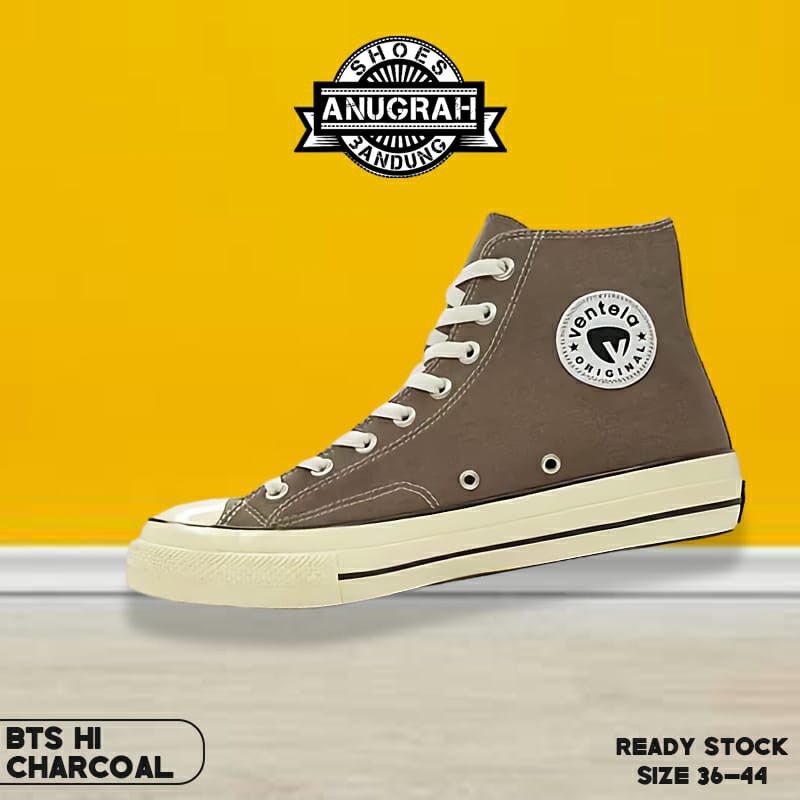 VENTELA BTS 70`S HIGH CHARCOAL - SEPATU SNEAKER LOKAL TERBAIK