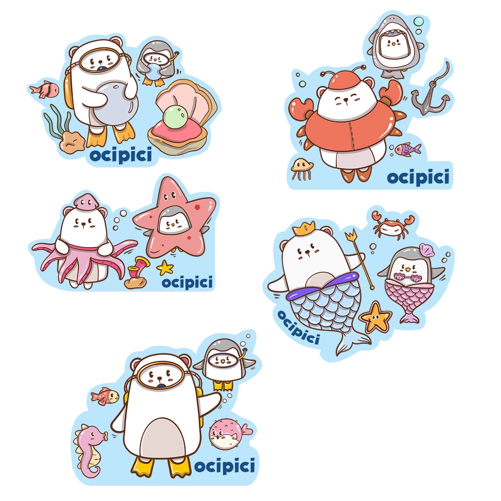 

Ocipici Sticker Anak Waterproof Karakter Ocipici