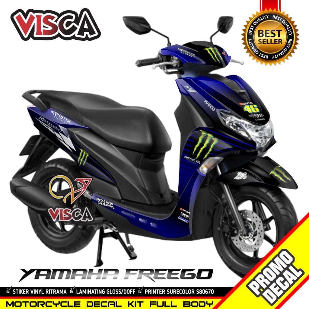 Decal Yamaha Freego Striping Yamaha Freego Stiker Variasi Yamaha Freego ME