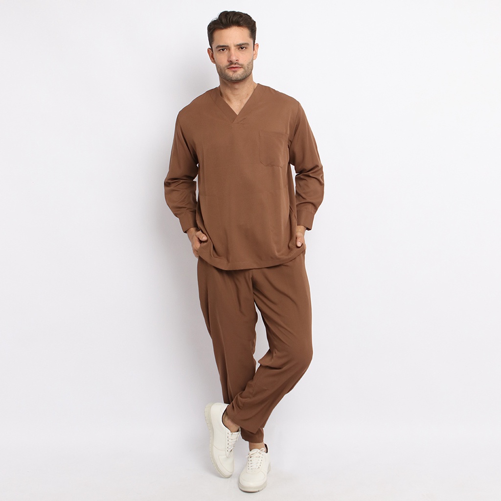 Baju Jaga VLS Scrubs on Call Stretchy Lengan Panjang