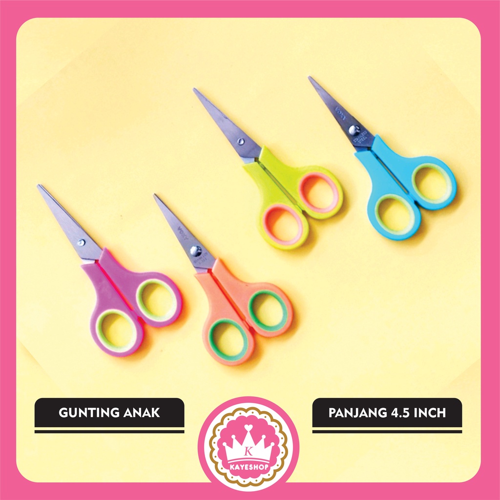 

Gunting Kecil untuk Anak Warna Warni Small Scissors