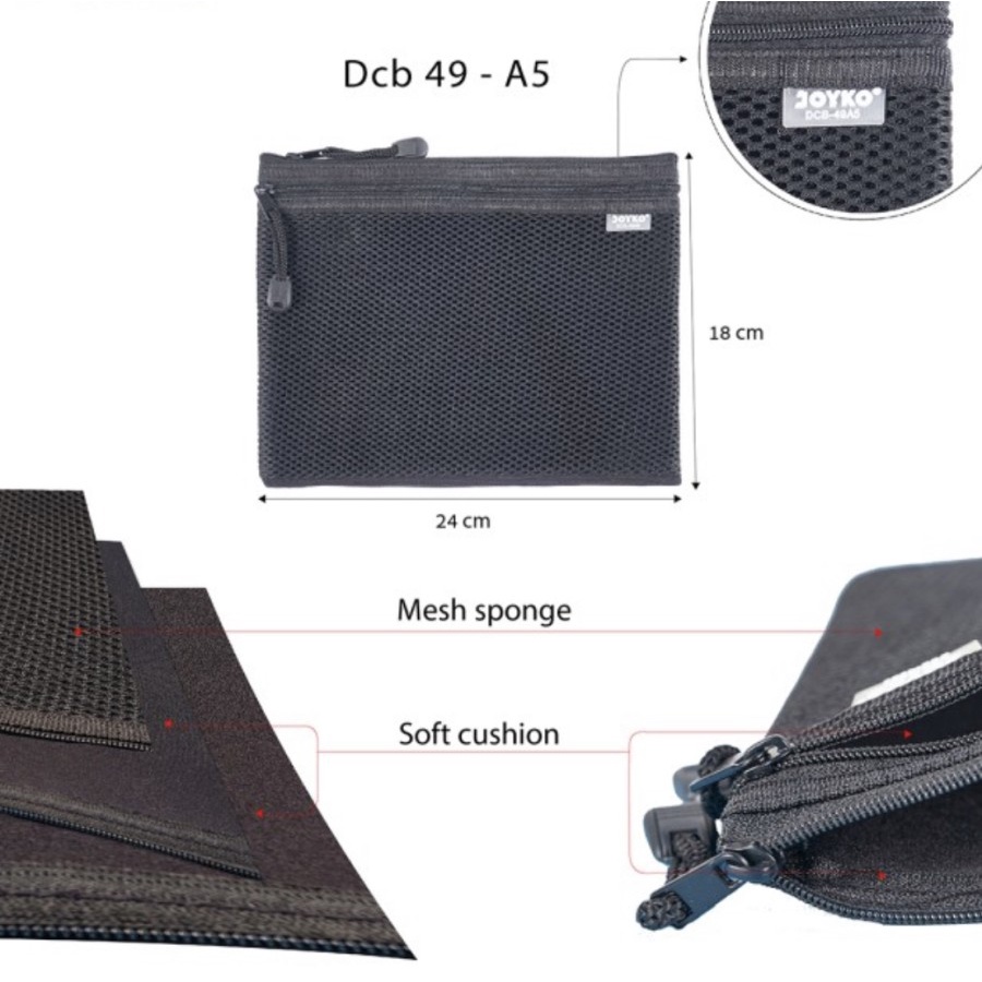 

Document Bag Size A5 / Tas Hitam Jaring Dokumen