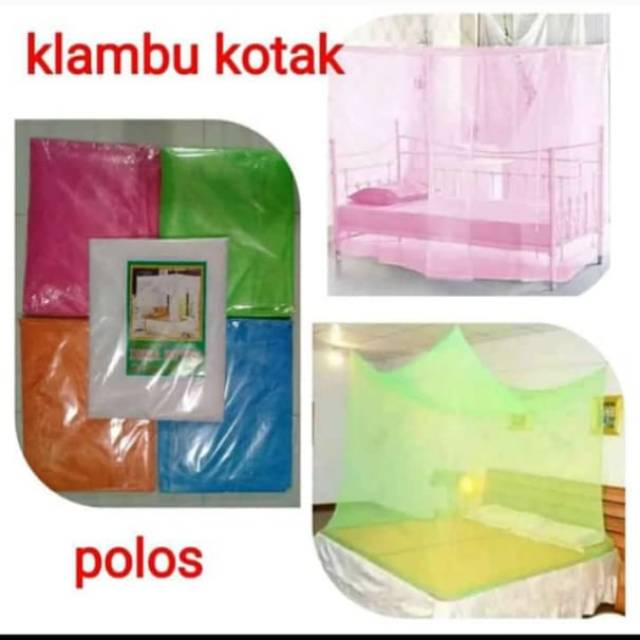 Klambu manohara polos 180x200