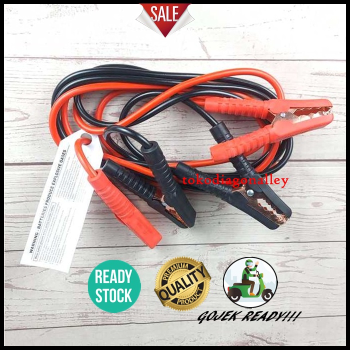 Kabel Jumper Aki Starter Mobil Kabel Booster Aki Kabel Jamper Accu Capit Tembaga Panjang 3 Meter 800 Ampere Tebal Murah