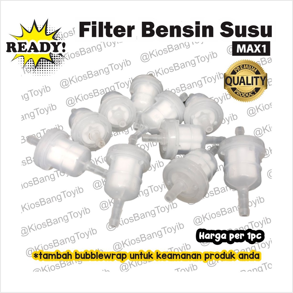 Saringan / Filter Bensin Putih Susu Universal Honda Yamaha Suzuki