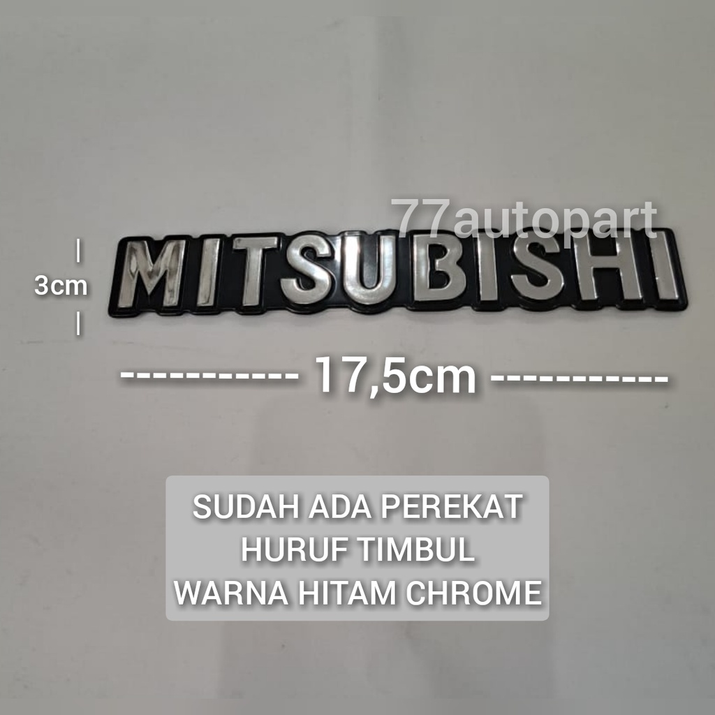 emblem logo mitsubishi untuk t120ss tulisan mitsubishi