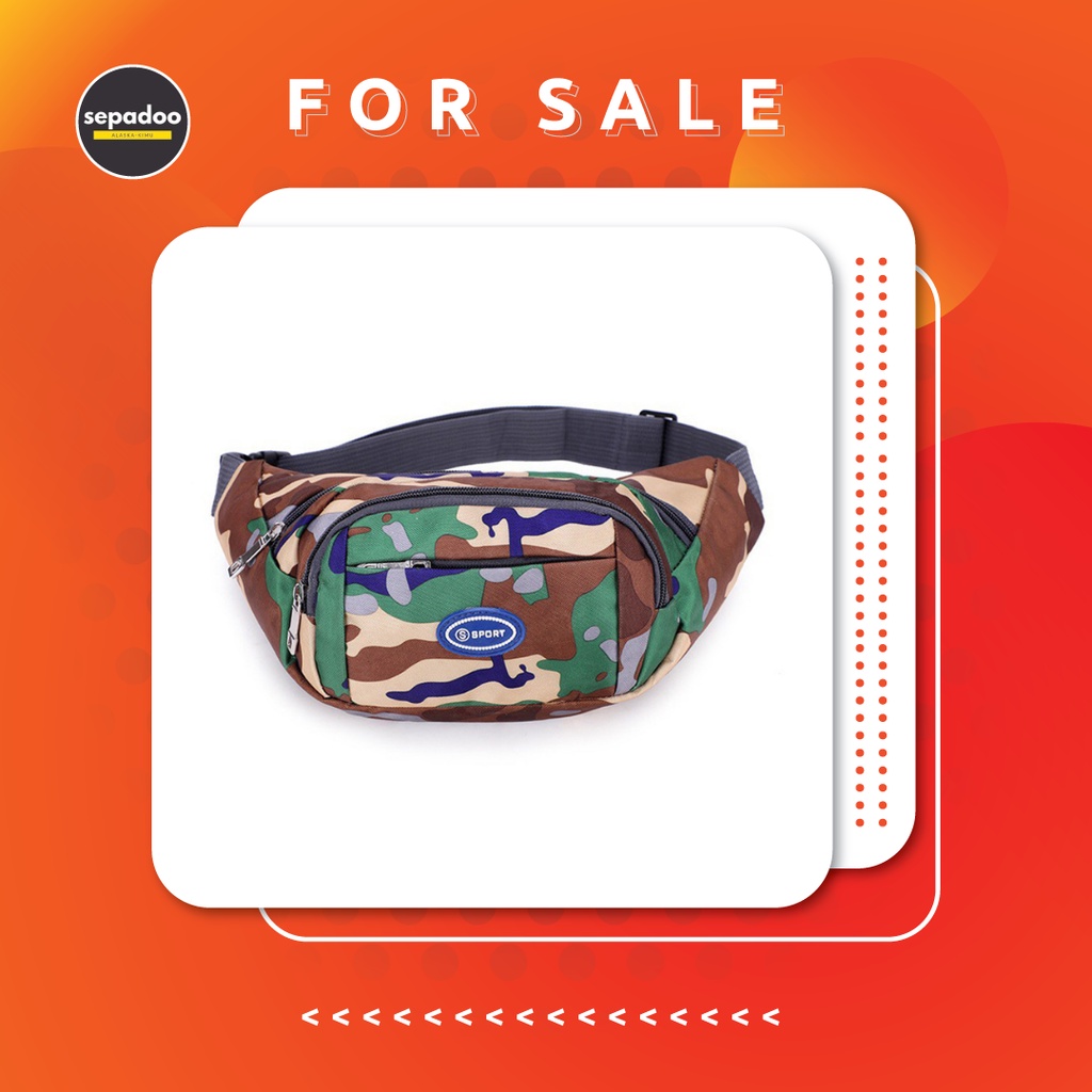 SEPADOO Tas Selempang Army Colorful Slingbag Berkualitas