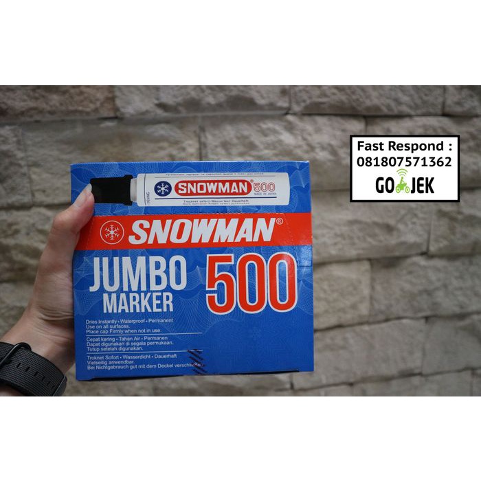 

spidol jumbo 500 snowman marker promo