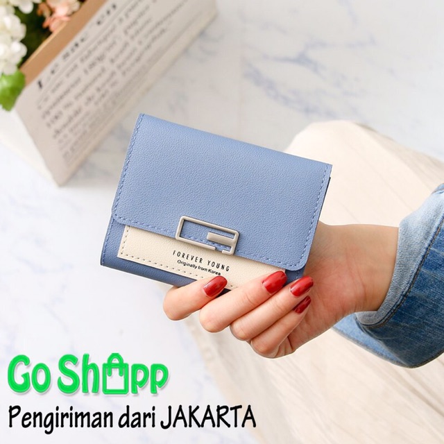 Dompet Forever Young Pendek Import - Dompet Lipat Wanita Terbaru - Dompet Fashion Korea [PD10]