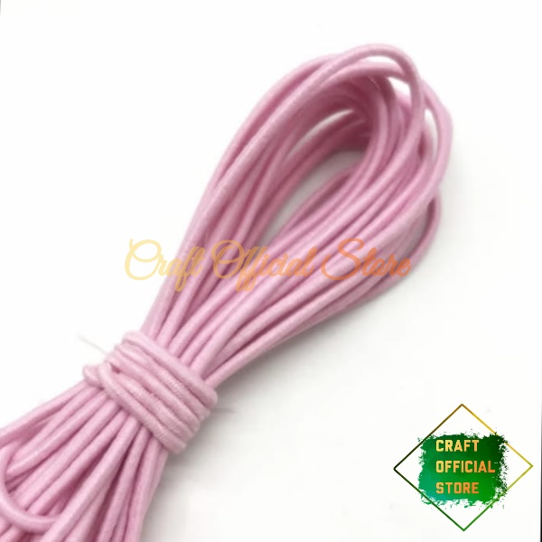 5 METER Tali Elastis 2.5mm Sengkelit Tali Karet String Strap Masker