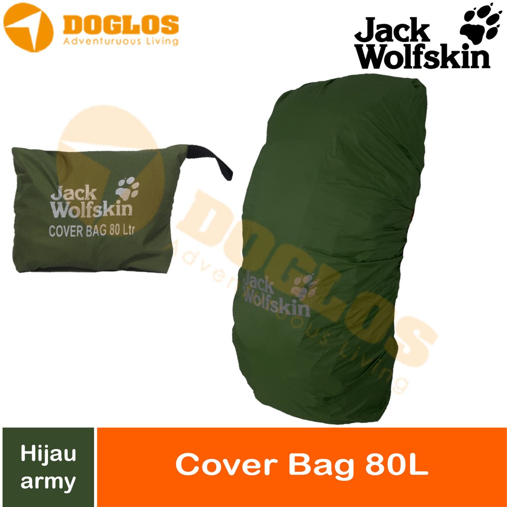 Jack Wolfskin 80 Liter tas Carrier gunung Rain Cover bag  JWS