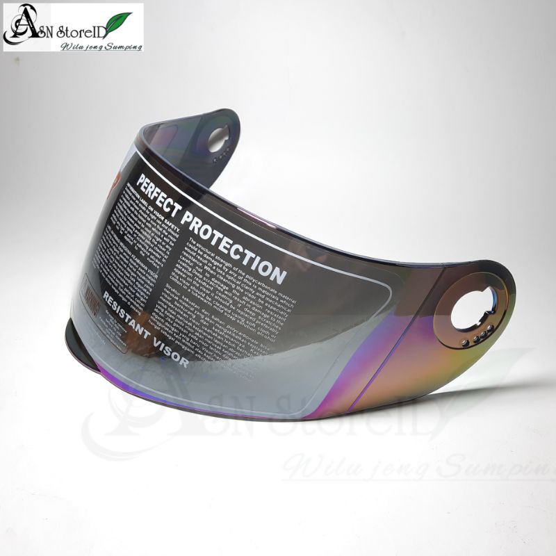 Kaca Visor Helm KYT ROCKET,KYT TROY,KYT X ROCKET -Pelangi
