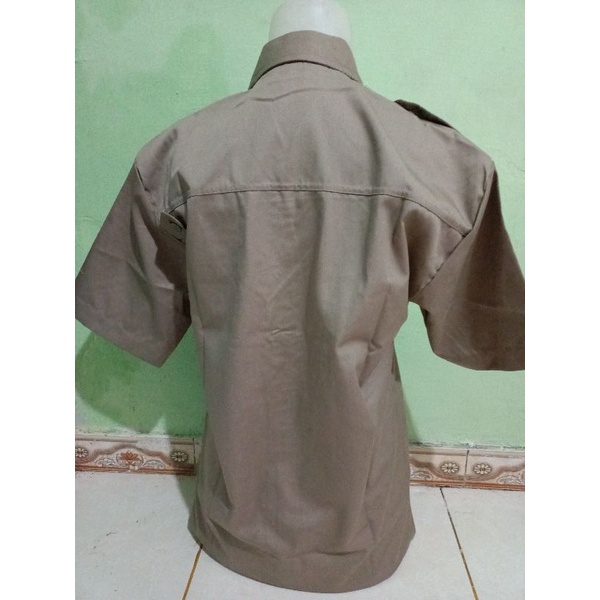 BAJU ATASAN PDH SATPAM/COKLAT.UKRN .M.L.XL.XXL.XXXL.XXXXL.XXXXXL