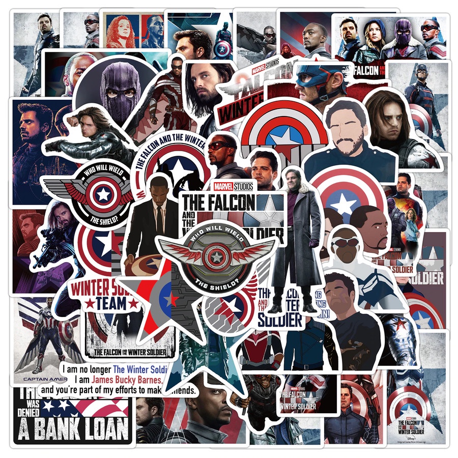 

50 pcs Sticker The Falcon and the Winter Soldier