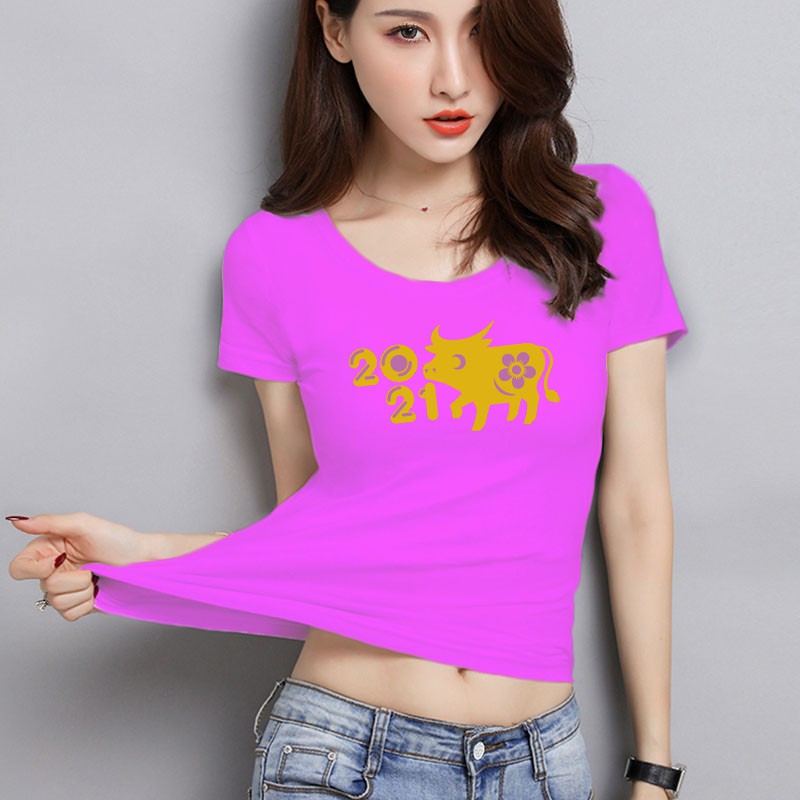 YOURSTYLE1119 - KAOS IMLEK/ KAOS WANITA ONECK GOLD COW/ KAOS TERLARIS / KAOS ONECK