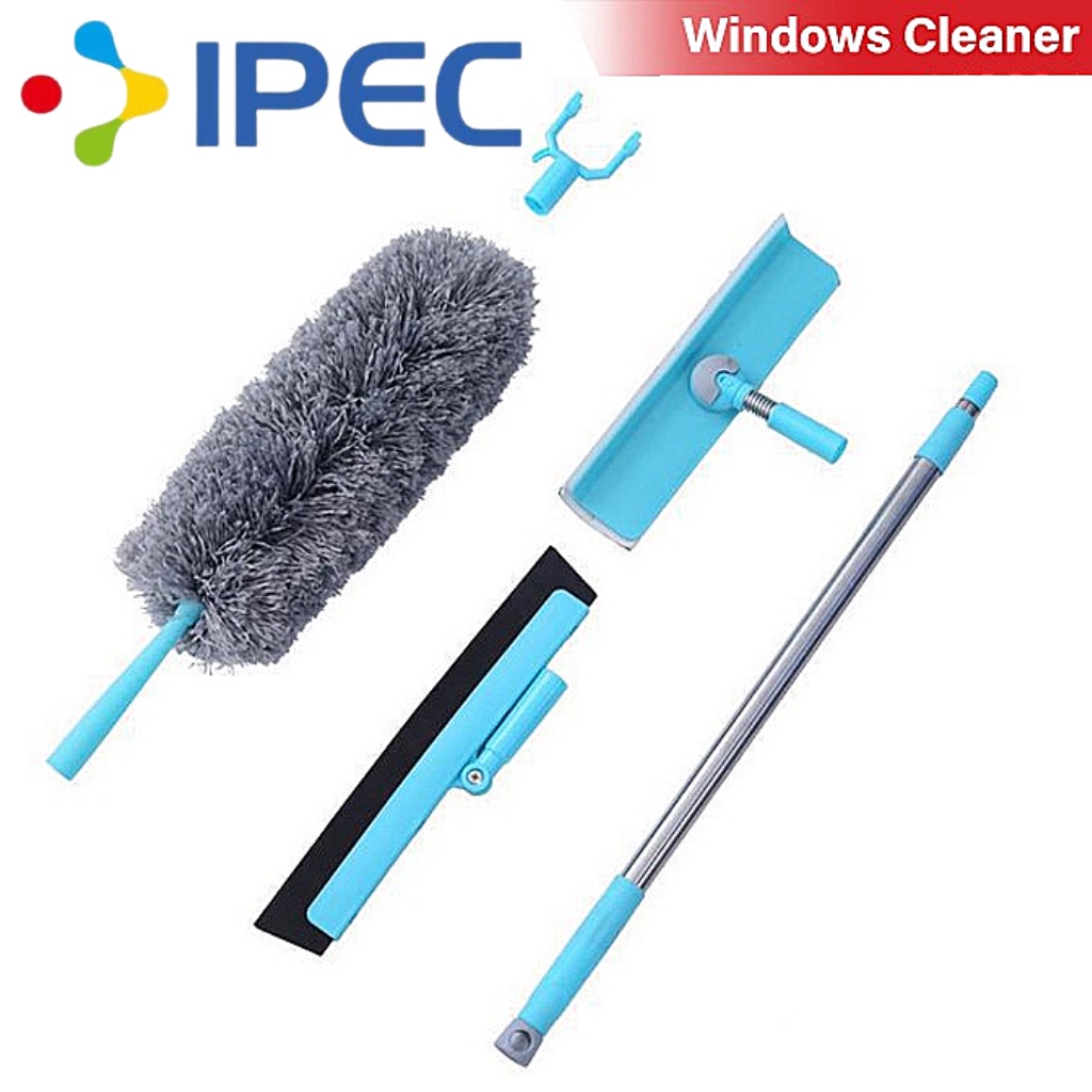 Pembersih Jendela Serbaguna 4 In 1 -Window Cleaner set WIPER KEMOCENG TONGKAT BAJU 20052