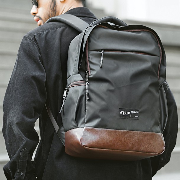 HARU BLACK |ManNeedMe x ARCIO| Tas Ransel Backpack Pria Tas Punggung WATERPROOF ORIGINAL