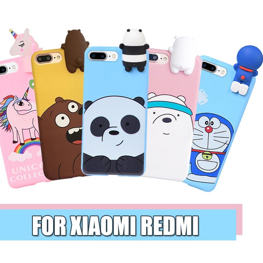 [PROMO C7T82] Case Intip Xiaomi Redmi 4A Redmi 5A Softcase Karakter Doraemon Panda Unicorn Ice Bear 