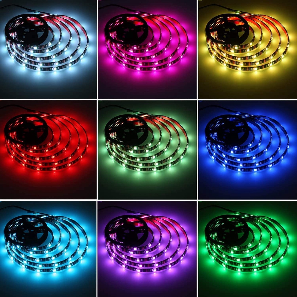 Lampu Hias USB LED Strip RGB 5050 Backlight Multi Warna USB LED Lighting Strip for HDTV USB LED Backlight Strip Untuk Pencahayaan Lampu Hias Rumah