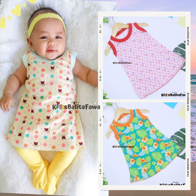 dress/daster bayi DINDA Yukensi/pendek/panjang