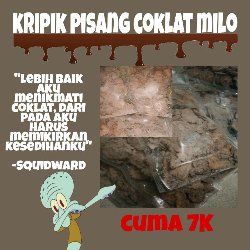 

kripik pisang coklat milo