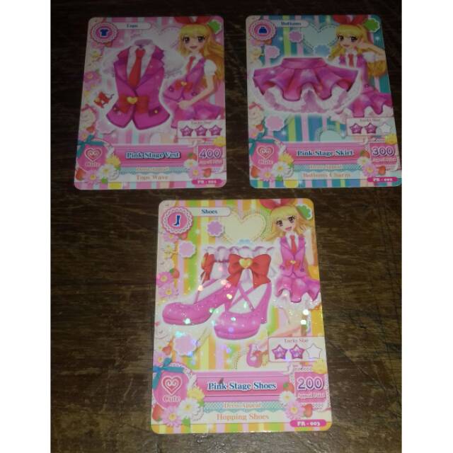 Aikatsu Card : Ichigo Pink Stage coordination