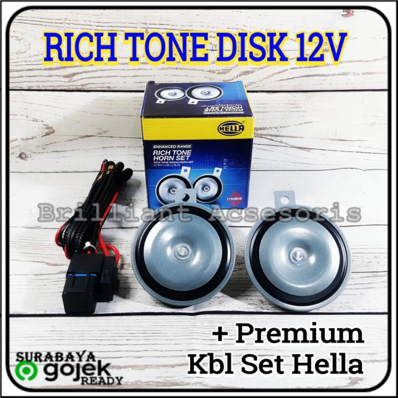 Klakson Dobel Disk - HELLA RICH TONE 12V