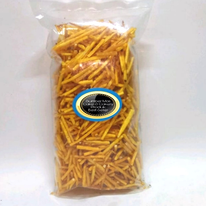 KERIPIK TALAS 1 KG / KERIPIK TALAS BOGOR / KERIPIK TALES ASIN / Stick Talas Kunyit