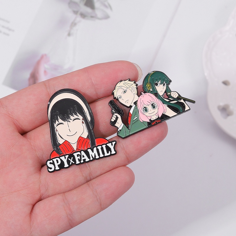 Bros Pin Enamel Desain Anime SPY Untuk Aksesoris Pakaian