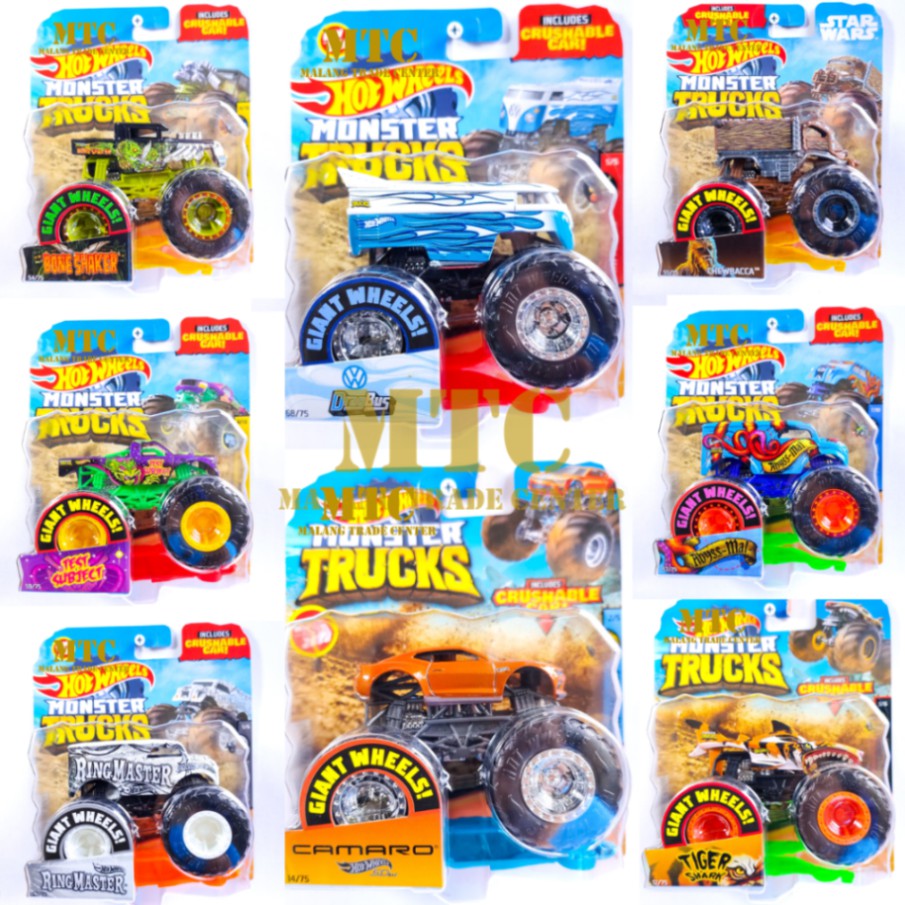 HOT WHEELS MONSTER TRUCKS ORIGINAL MATTEL DIJAMIN - MONSTER TRUK - MONSTER TRUCK