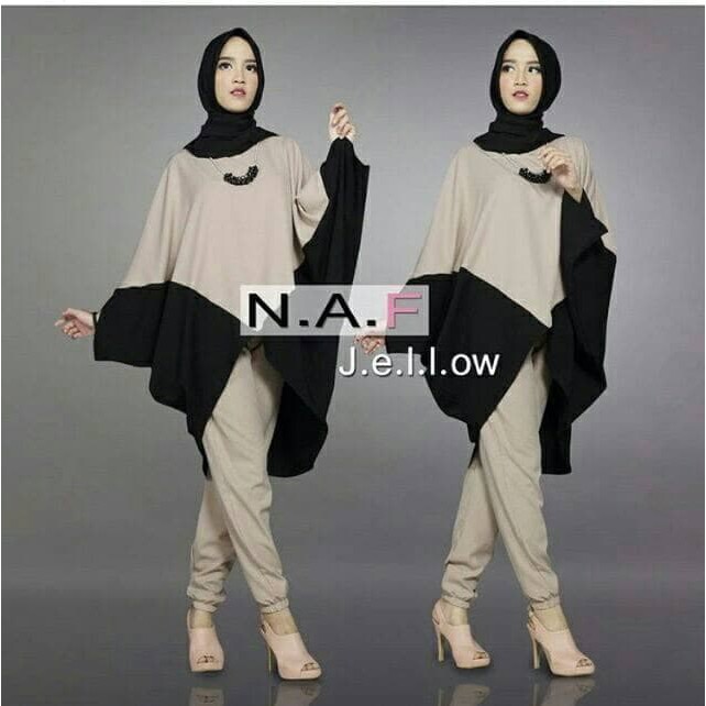 Terbaru Gamis Gaul 2020 Baju Cewek / Maxy Audy Gamis Moscrepe Gam HJ222 Setelan / Gamis Baju Wanita