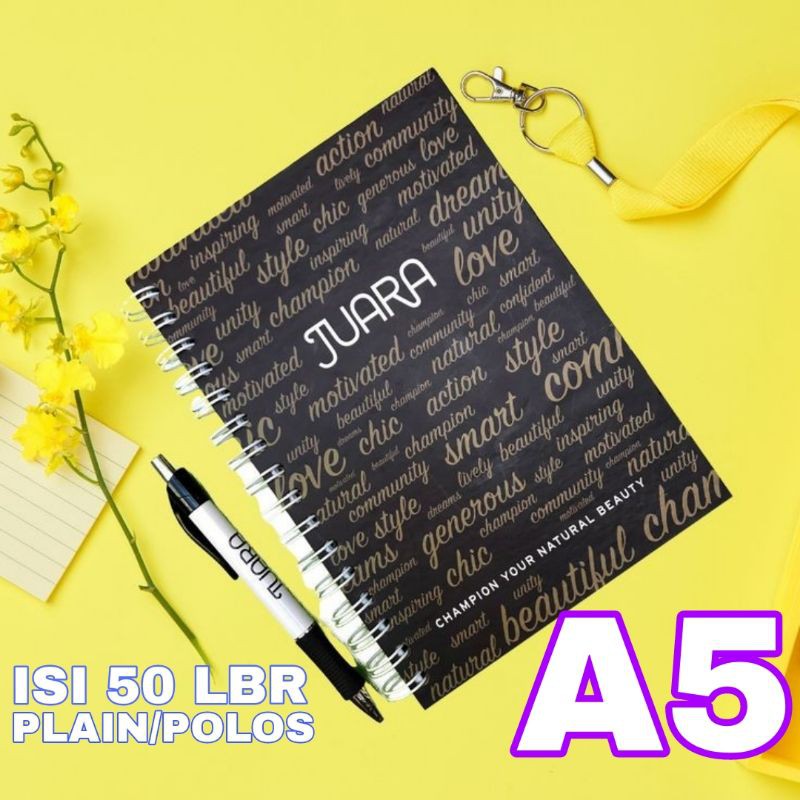 

Notebook A5 Custom spiral isi 50 lembar