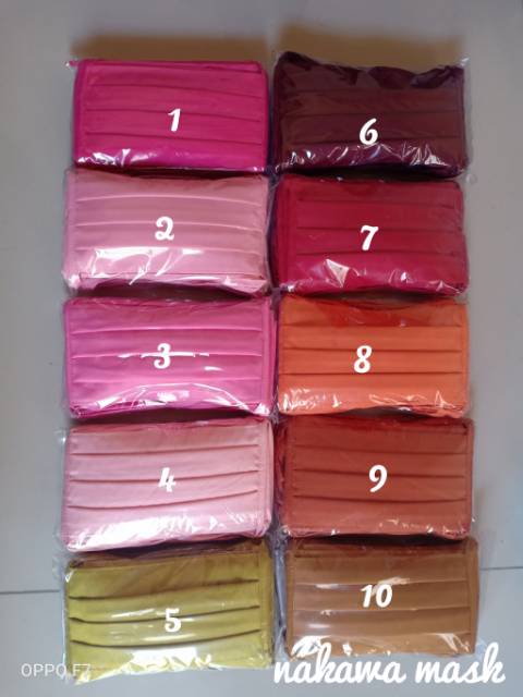 masker hijab tali polos