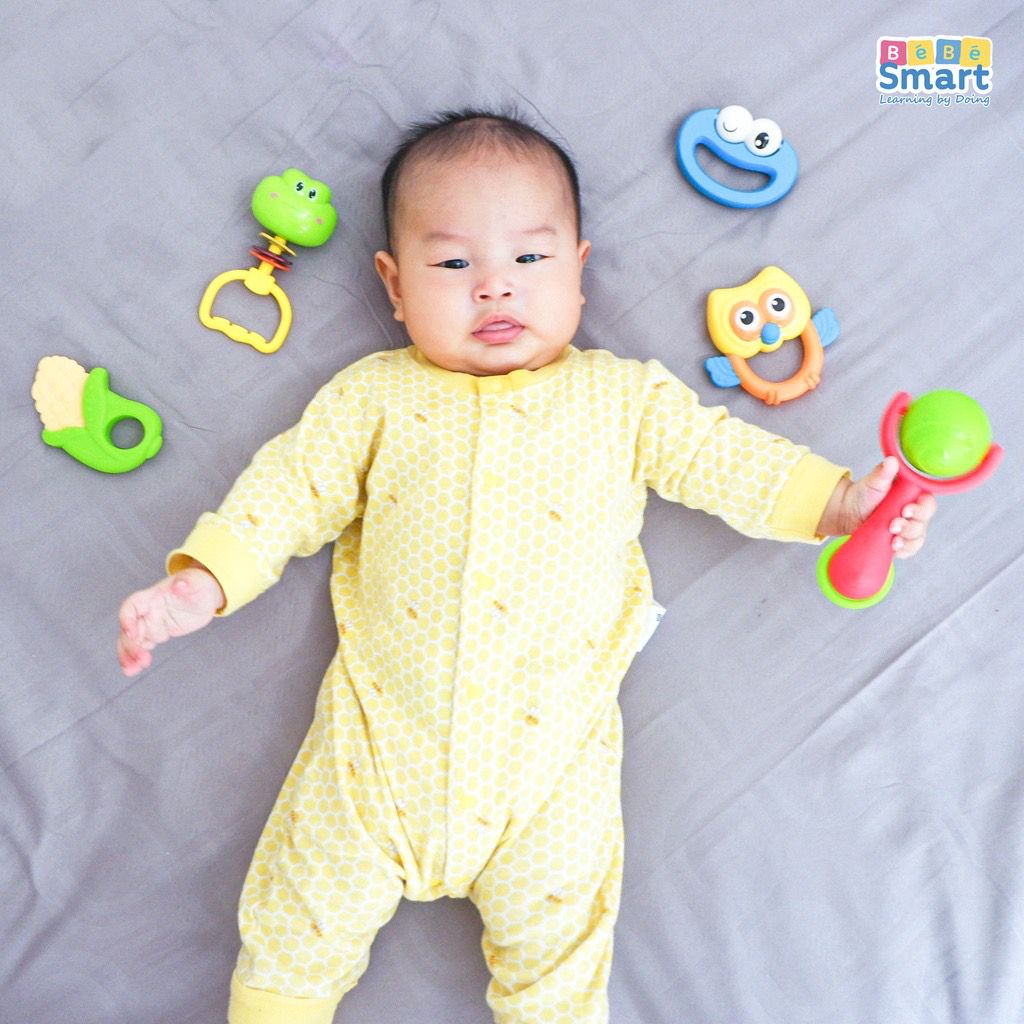 Bebe Smart Rettles &amp; Teether 5 set - Mainan Anak