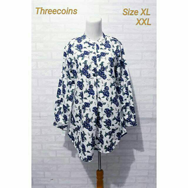 Blouse three coins murah/kemeja wanita murah/three coins murah/baju wanita murah