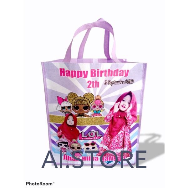 Tas ulang Tahun anak custum, Goodie bag ultah-1