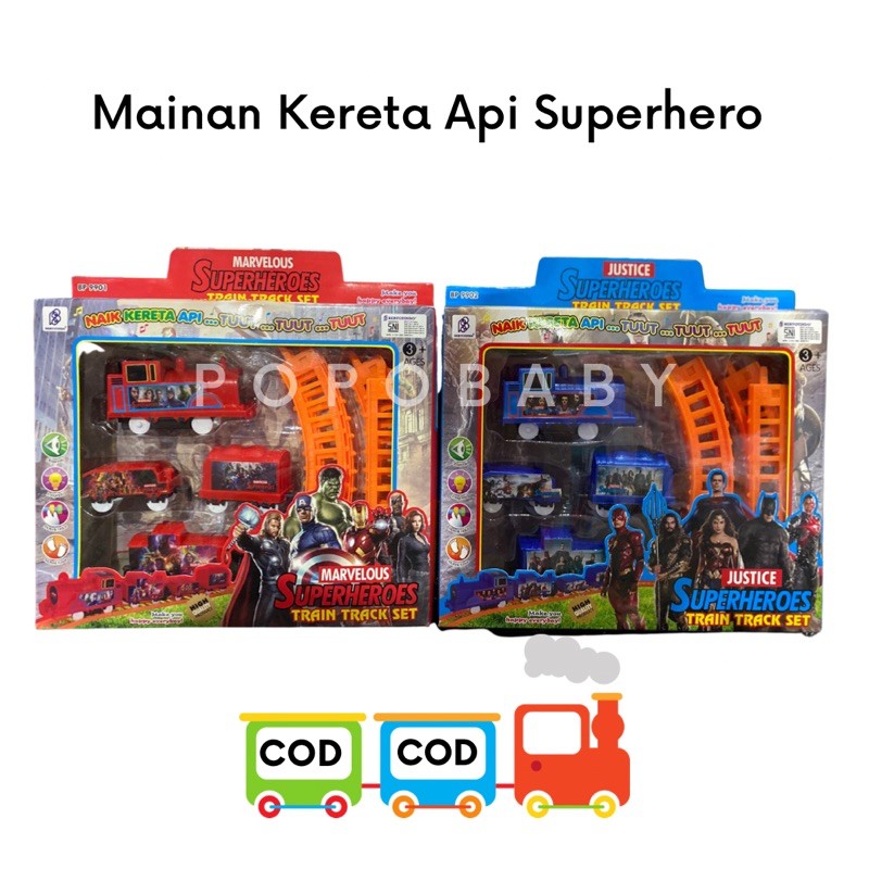 Mainan Kereta Api Superhero (Req warna di notes)