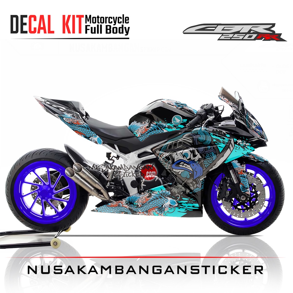 Stiker CBR 250 RR – Garuda Black Blue