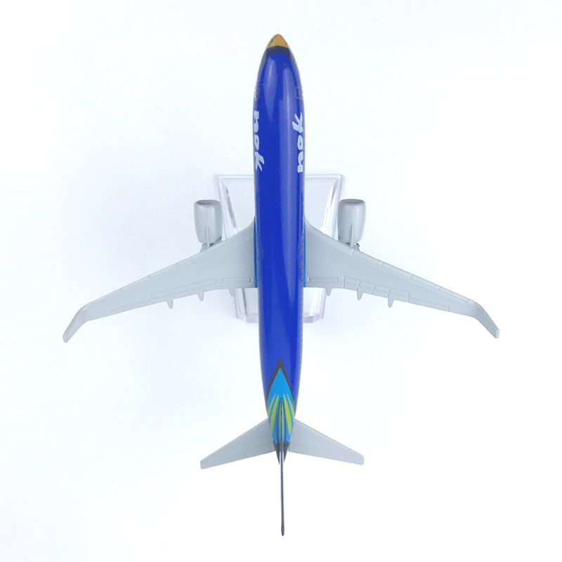 Air NOK B737 Model Pesawat Terbang Thailand Airways Blue Bird Boeing 737 Diecast Bahan Metal 16CM