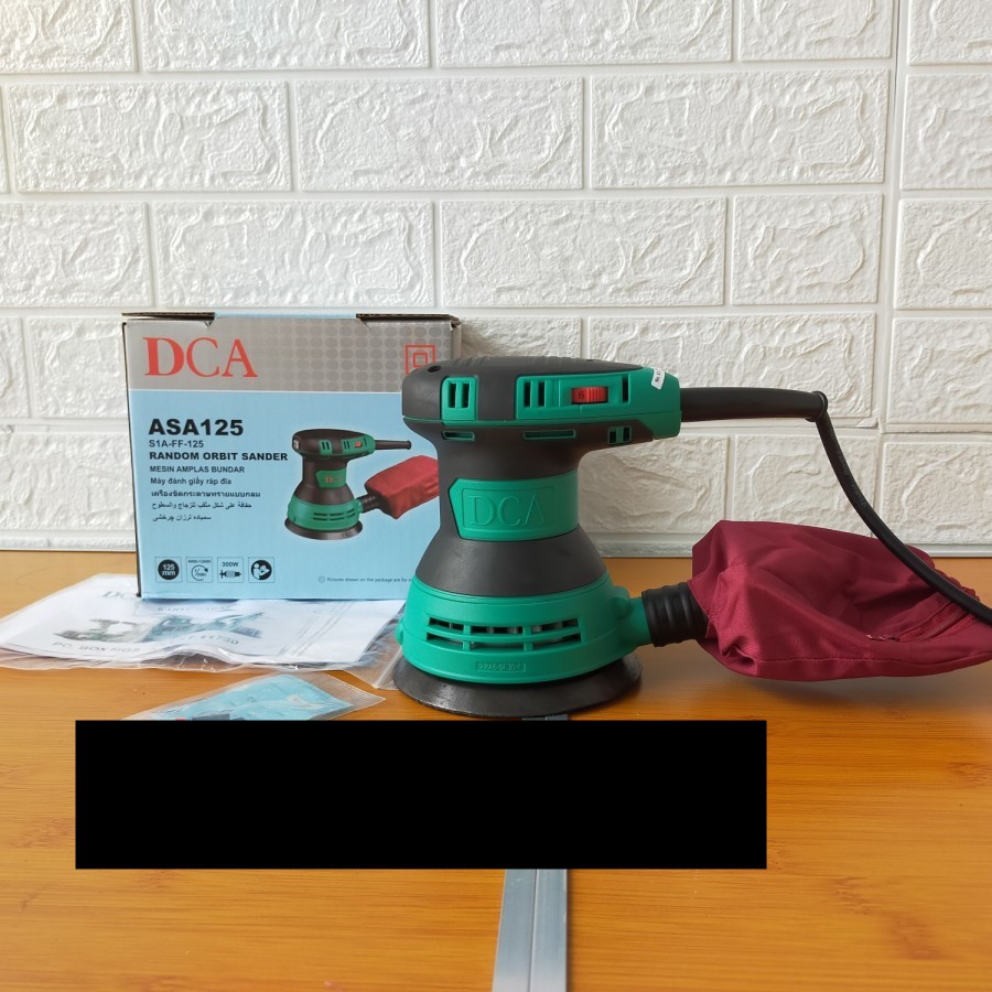 Mesin amplas bulat velcro ASA DCA Orbital sander