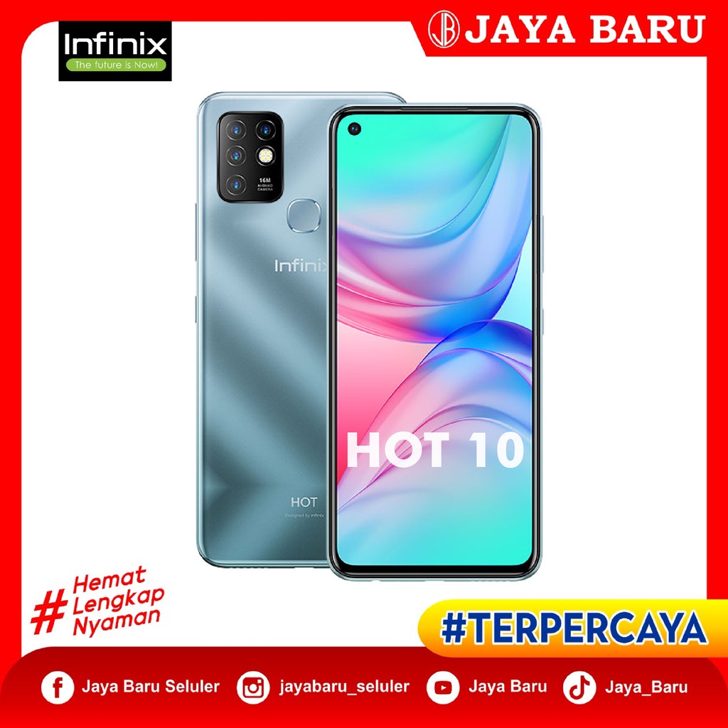 Infinix Hot 10 4/64 GB | NEW Garansi Resmi